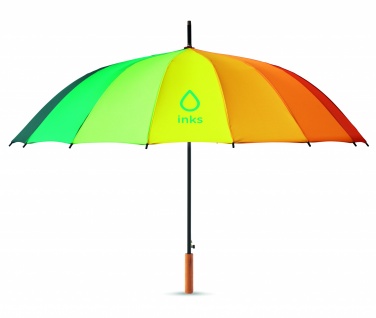 Logo trade corporate gifts image of: 27 inch rainbow umbrella