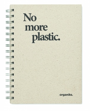 Logo trade corporate gifts image of: A5 grass notebook 80 lined