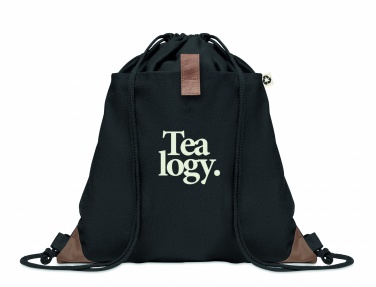 Logo trade promotional items picture of: Recycled cotton drawstring bag