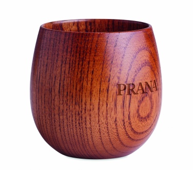 Logo trade promotional merchandise photo of: Oak wooden mug 250 ml