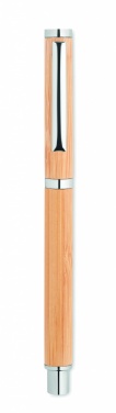 Logo trade promotional merchandise photo of: Bamboo gel pen