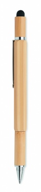 Logo trade promotional giveaway photo of: Spirit level pen in bamboo
