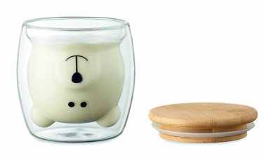 Logo trade advertising products image of: Double wall borosilicate mug