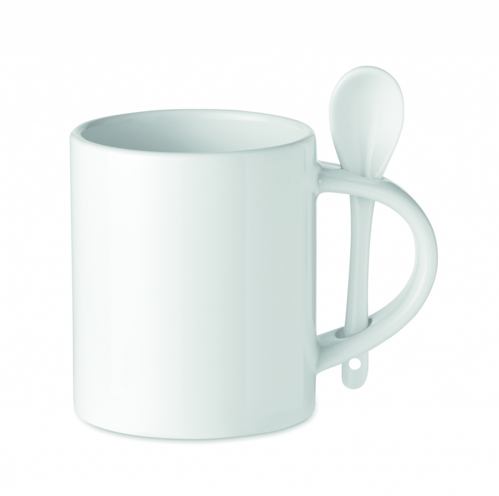 Logo trade business gifts image of: Ceramic sublimation mug 300 ml