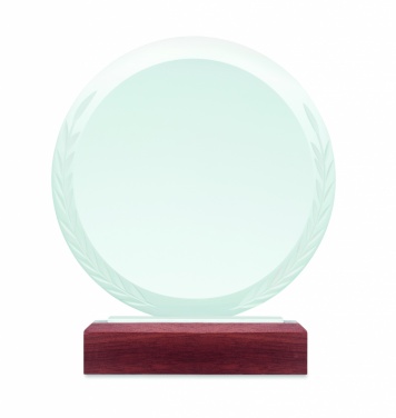 Logo trade corporate gifts image of: Round award plaque