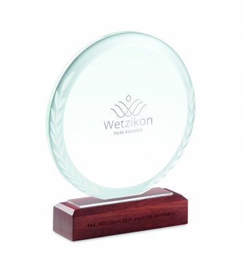 Logotrade promotional giveaways photo of: Round award plaque