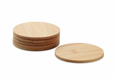 Logotrade promotional merchandise photo of: Set of 6 bamboo coasters