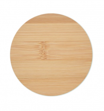 Logo trade advertising product photo of: Bamboo round coaster