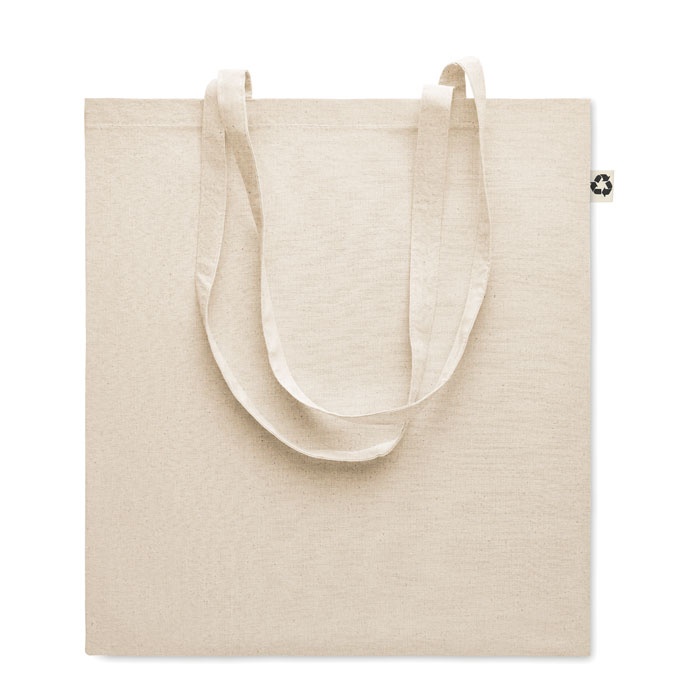 Logo trade promotional merchandise image of: Recycled cotton shopping bag