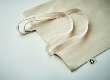 Logo trade promotional giveaways image of: Recycled cotton shopping bag