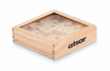 Logo trade promotional items picture of: Pine wooden labyrinth game