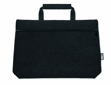 Logo trade promotional merchandise photo of: RPET felt zippered laptop bag