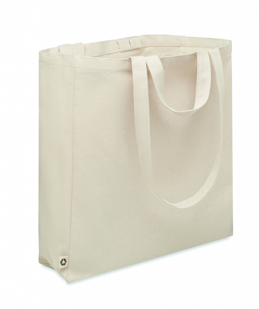 Logo trade corporate gifts image of: Recycled cotton shopping bag