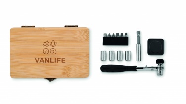 Logotrade promotional giveaway picture of: 13 piece tool set, bamboo case