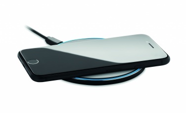 Logo trade advertising products image of: Glass wireless 10W charger