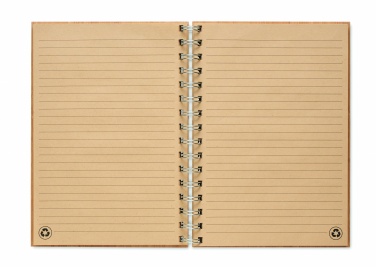 Logo trade promotional gifts picture of: A5 ring bound Bamboo notebook