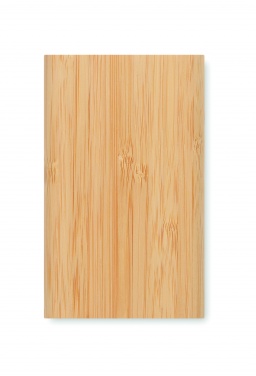 Logo trade promotional gifts picture of: 4000 mAh Bamboo power bank