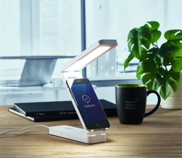 Logotrade promotional items photo of: Lamp and wireless charger 10W