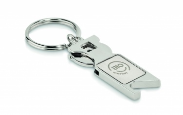 Logo trade advertising product photo of: Euro Token key ring Porvoo