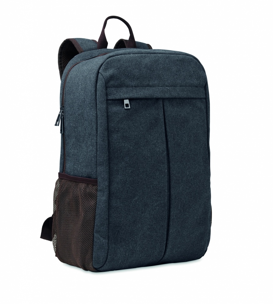 Logo trade promotional merchandise photo of: Laptop backpack in canvas