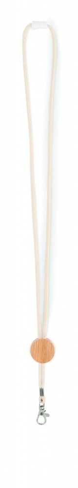 Logo trade promotional giveaways picture of: Cotton Lanyard with metal hook