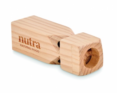 Logo trade promotional gift photo of: Wooden train whistle
