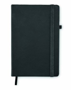 Logo trade business gifts image of: Recycled Leather A5 notebook