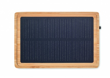 Logotrade business gift image of: Solar bamboo wireless speaker