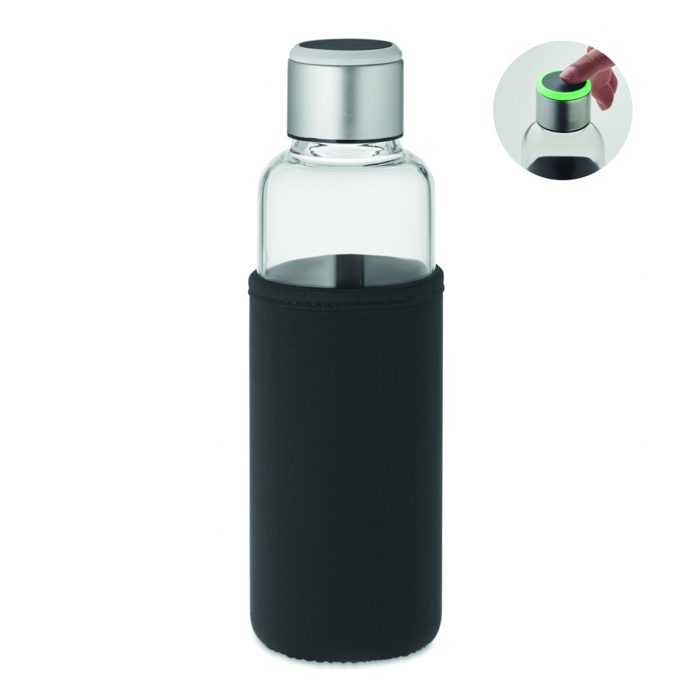 Logo trade promotional gifts image of: Glass bottle sensor reminder