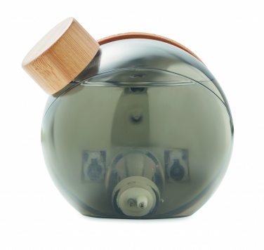 Logo trade corporate gifts picture of: Water powered bamboo LCD clock