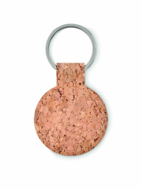Logotrade corporate gift picture of: Round cork key ring Mikkeli