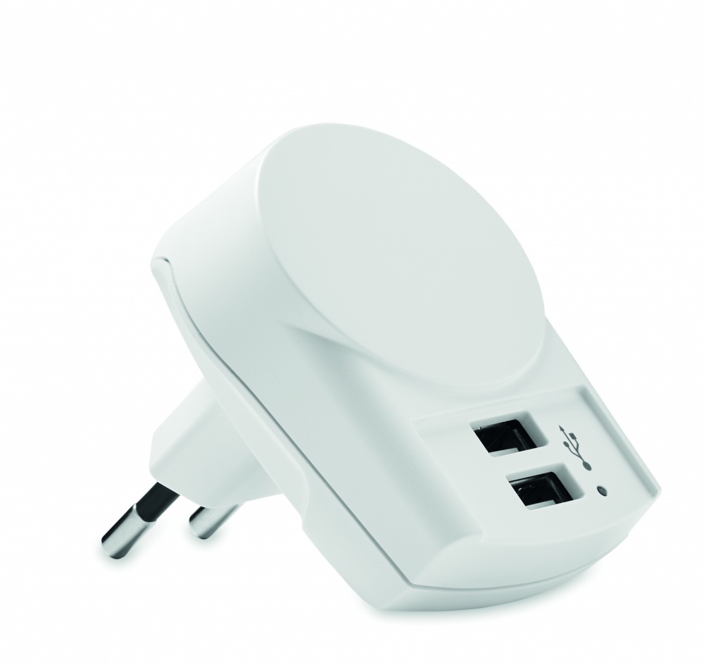 Logotrade promotional gift image of: Skross Euro USB Charger (2xA) 12W
