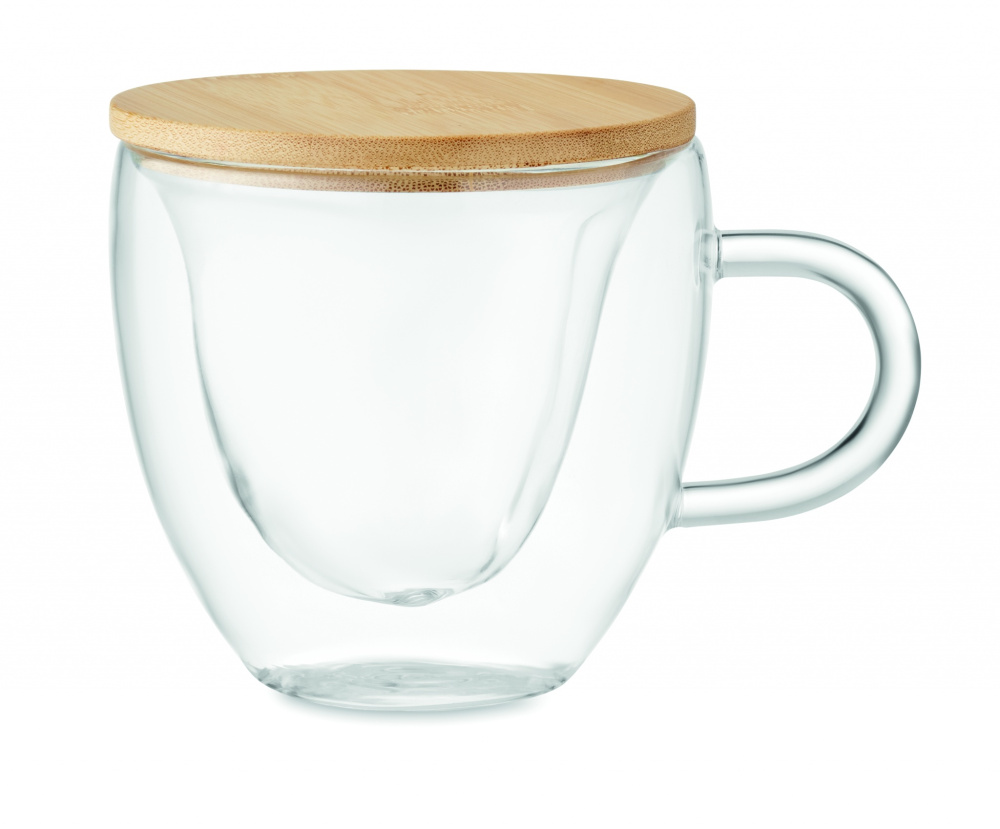 Logo trade corporate gifts picture of: Double wall borosilicate glass