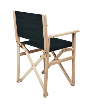 Logo trade promotional gifts picture of: Foldable wooden beach chair