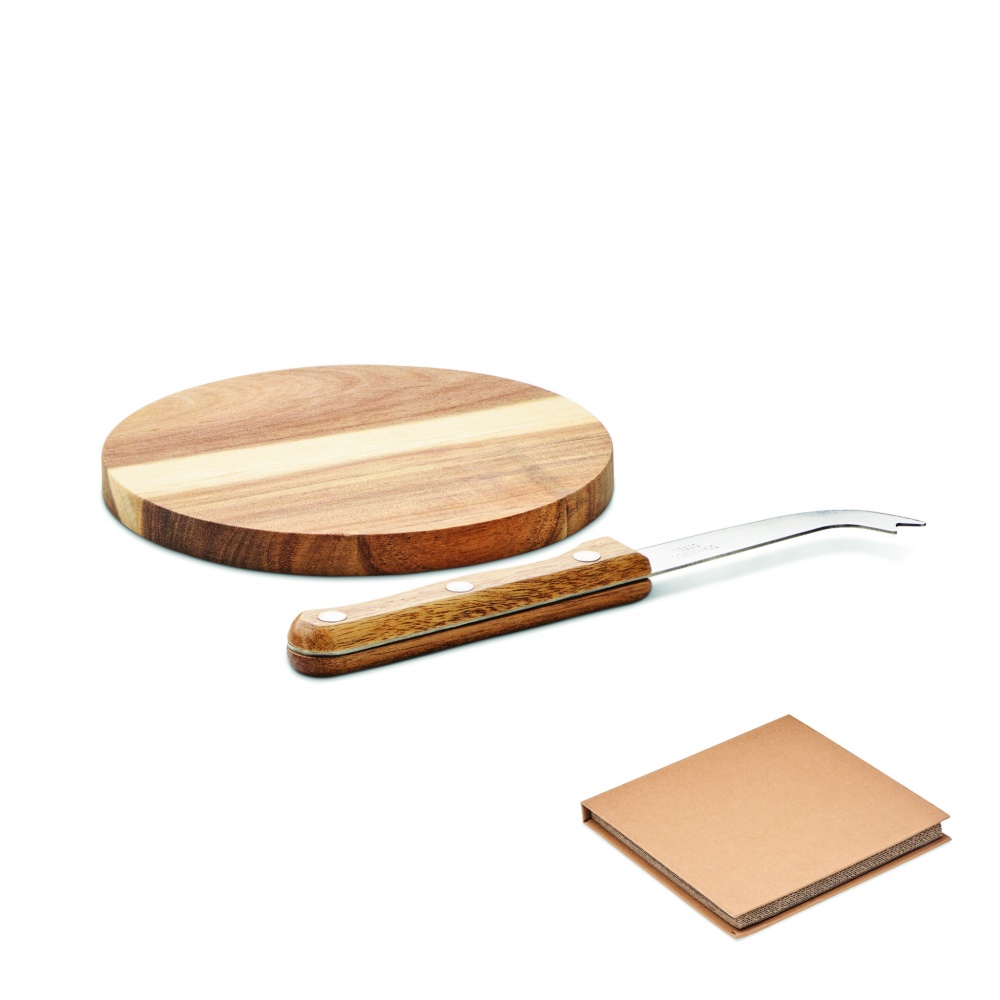 Logotrade promotional giveaway image of: Acacia cheese board set Dresden