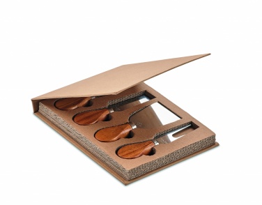 Logotrade business gift image of: Set of 4 cheese knives