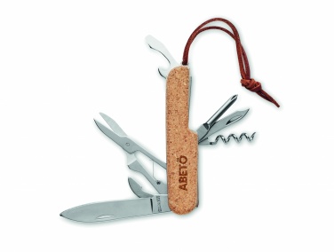 Logo trade promotional items picture of: Multi tool pocket knife cork