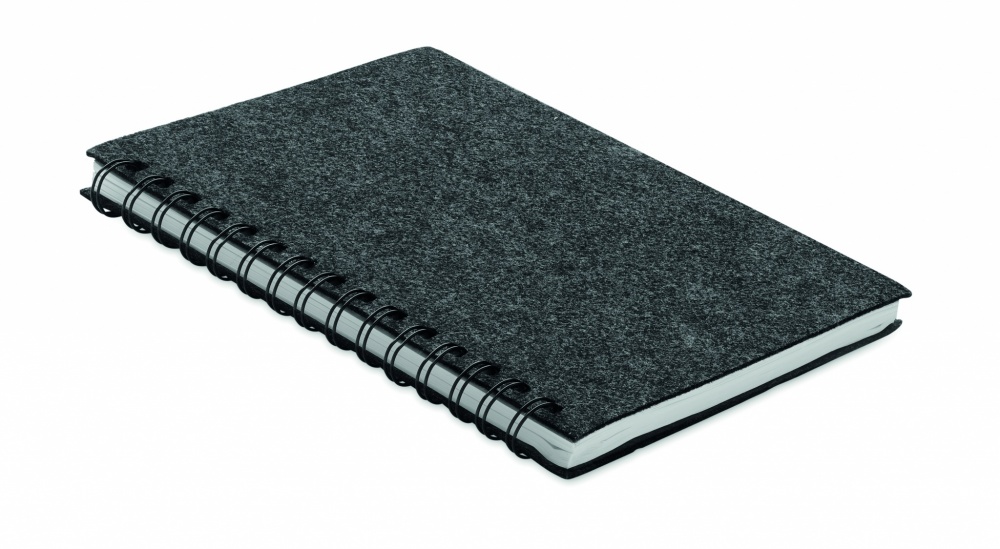 Logotrade promotional merchandise picture of: A5 RPET felt cover notebook