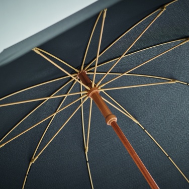 Logo trade corporate gifts picture of: 23,5 inch RPET/bamboo umbrella