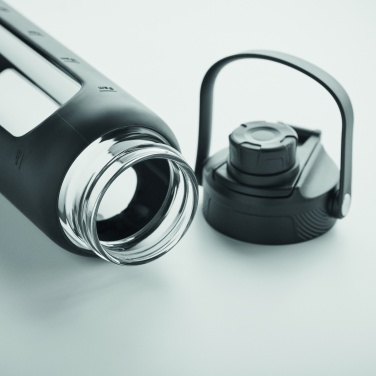 Logo trade promotional items image of: Glass bottle with sleeve 750 ml