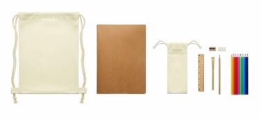Logo trade advertising products picture of: Kids drawing set in drawstring
