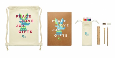 Logo trade promotional product photo of: Kids drawing set in drawstring