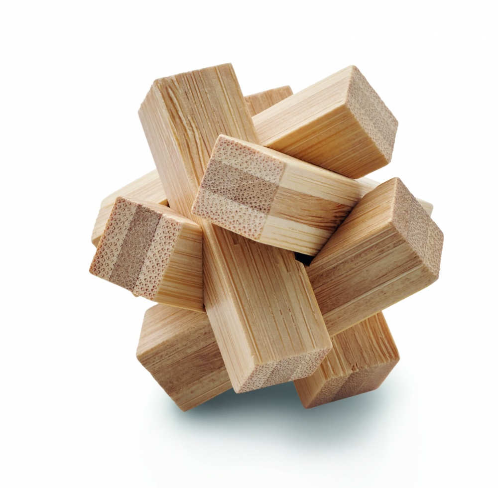 Logotrade corporate gifts photo of: Bamboo brain teaser star shape