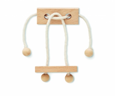 Logo trade promotional gifts image of: Wooden brain teaser rectangle