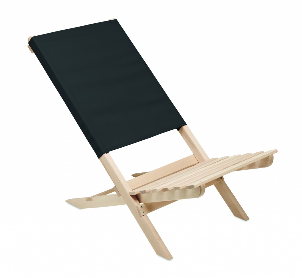 Logotrade promotional merchandise photo of: Foldable wooden beach chair