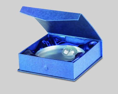 Logo trade promotional giveaways picture of: Globe glass trophy