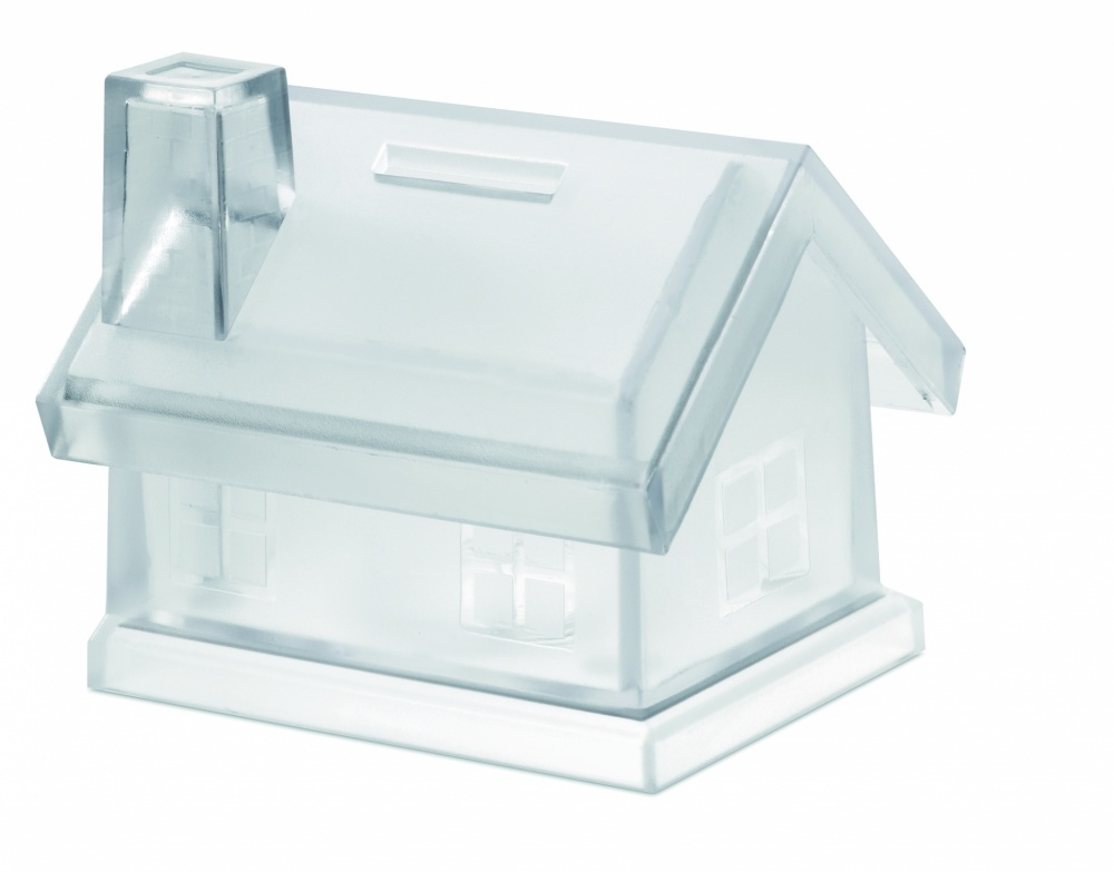 Logotrade promotional items photo of: Plastic house coin bank