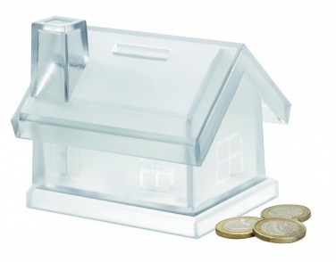 Logotrade promotional giveaways photo of: Plastic house coin bank