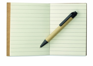 Logo trade promotional merchandise image of: Recycled notebook with pen