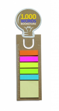 Logotrade promotional gift image of: Bookmark with sticky memo pad